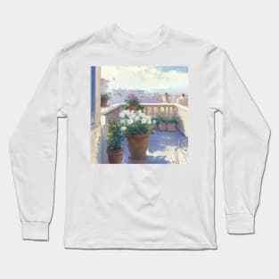 Sunny terrace in Barcelona II Long Sleeve T-Shirt